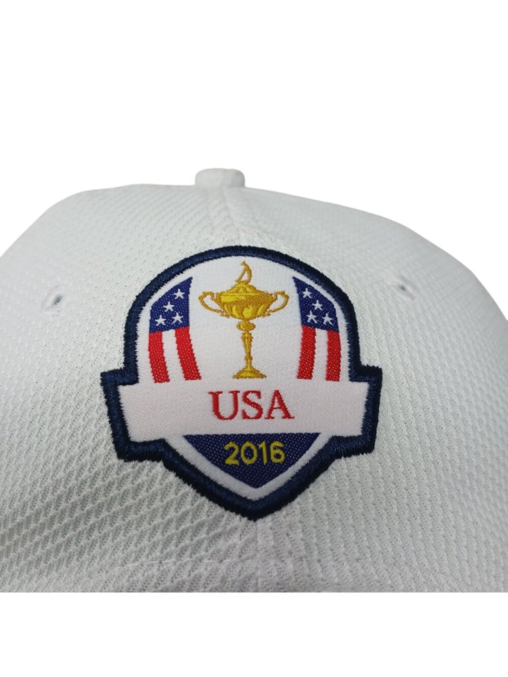 New Era Golf USA 2016 Ryder Cup Adjustable White Hat Embroidered Patches #D5 - Picture 4 of 13